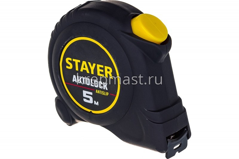 Рулетка 5м х 19мм STAYER AUTOLOCK