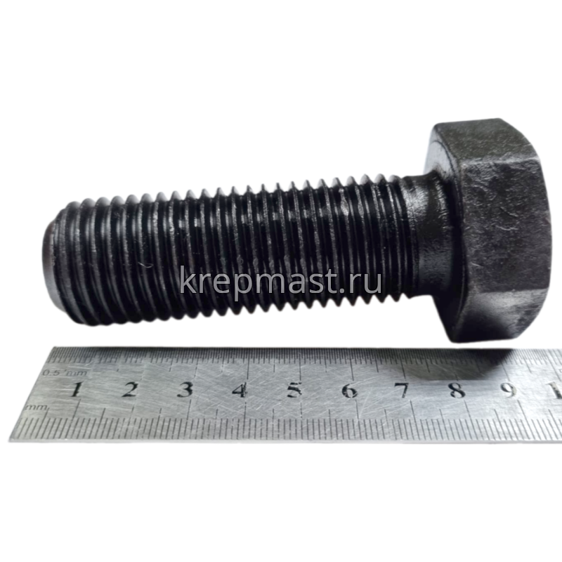 Болт 27х 80 кл.пр.10,9 черный п/р DIN 933