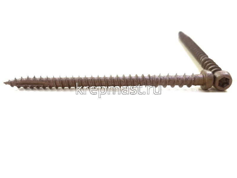 Шуруп для террасной доски 5х70 коричневые