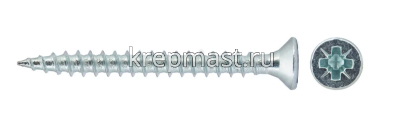 Шуруп универс. белый цинк 5х 25
