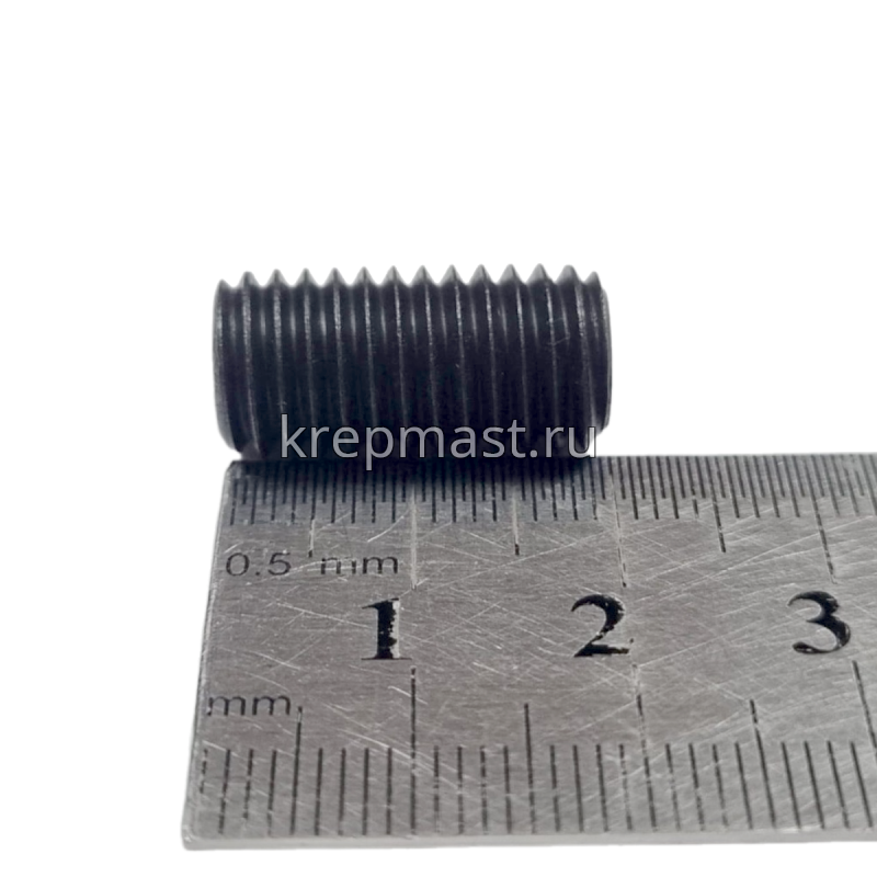 Винт уст. 10х20 12,9 DIN 913плоск.конц.вн/ш чёрн