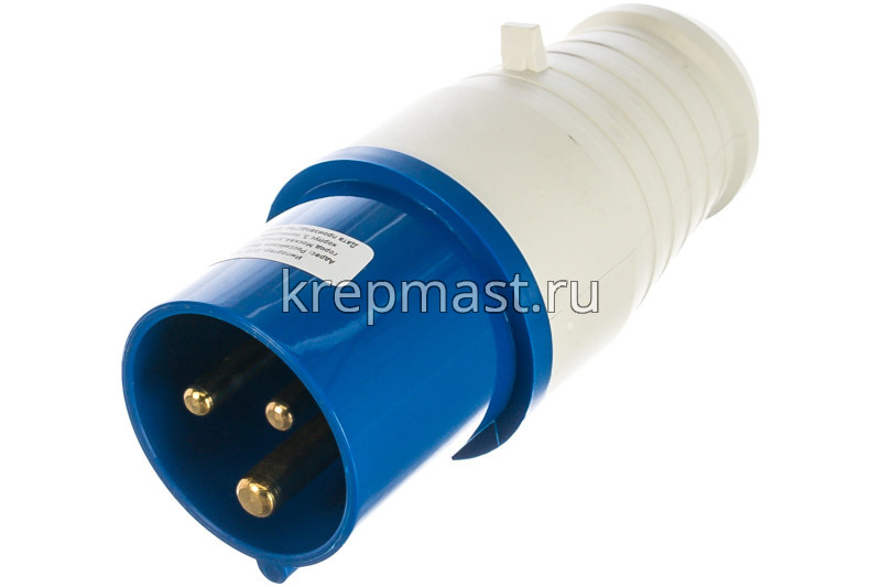 Вилка (013) прямая 2P+PE IP44 16A 220B