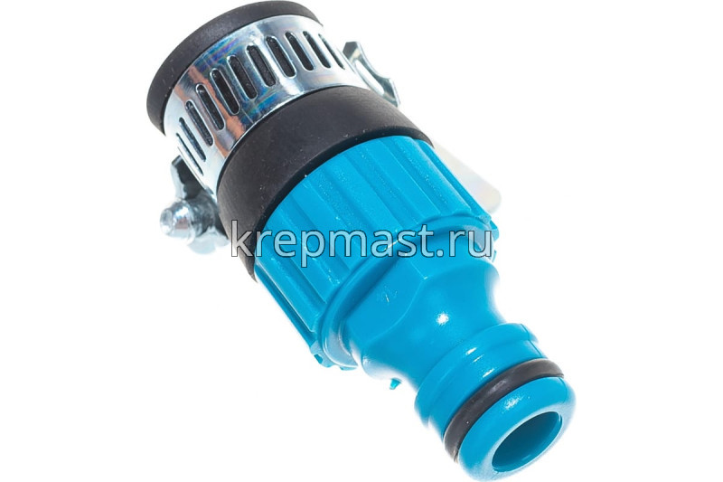 Соединитель GRINDA внешний с хомутом пласт.16мм