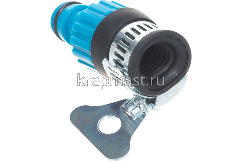 Соединитель GRINDA внешний с хомутом пласт.16мм