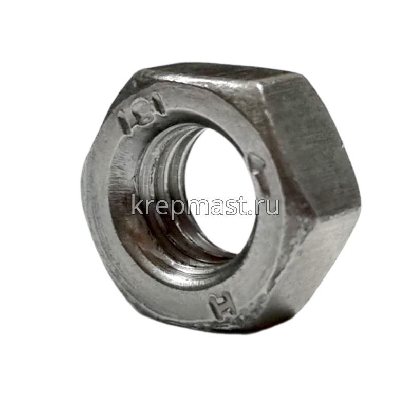 Гайка 6-гр. М 8 (1,25) DIN 934 левая резьба (LH)