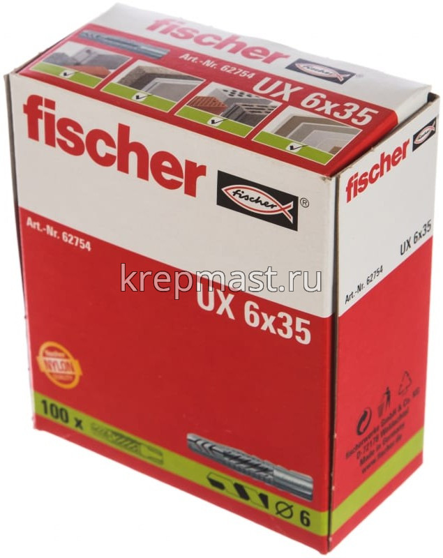 UX 6х35 дюбель универсальный