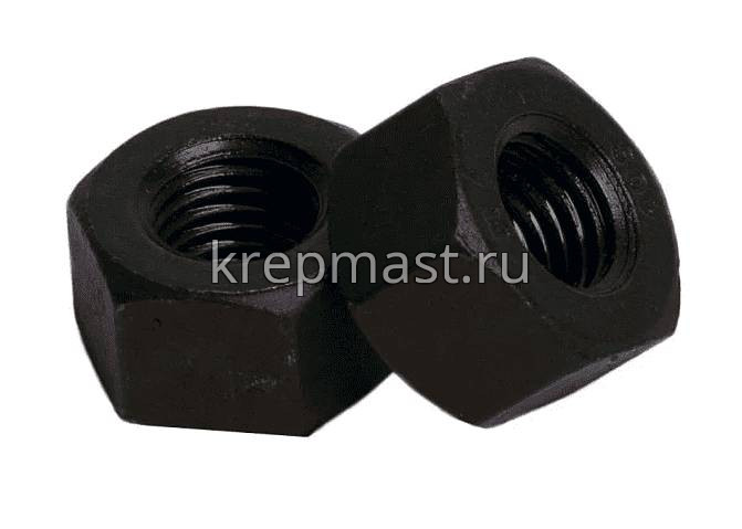 Гайка 6-гр. М 22 DIN 934 (2,5) кл.пр.10.0 черная