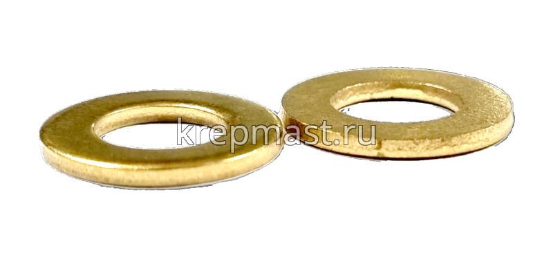 Шайба узкая 8 DIN 125 латунь