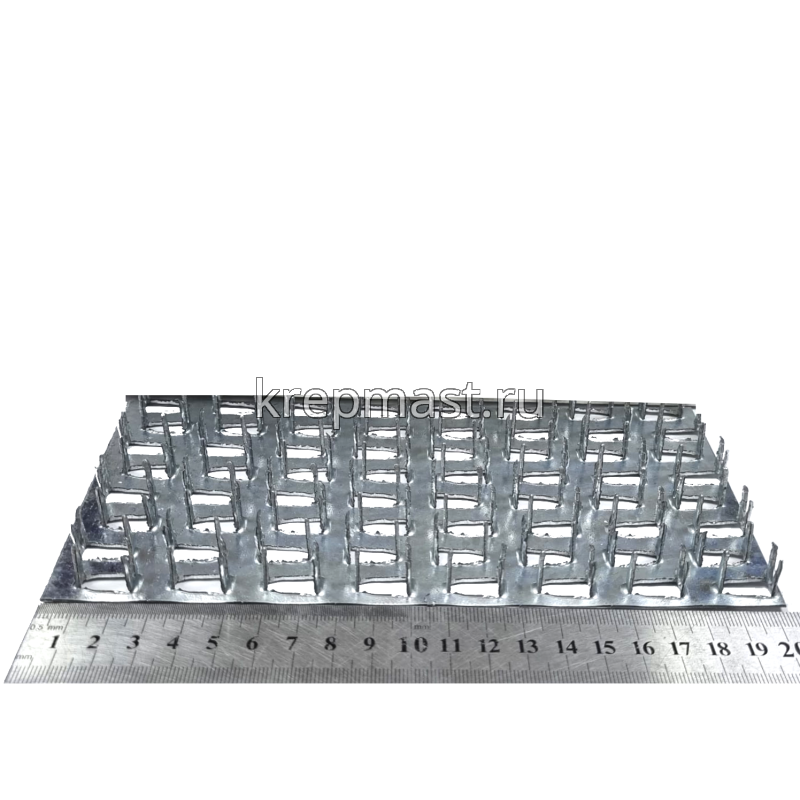 Гвоздевая пластина оцинкованная 8-ряд. 200х96