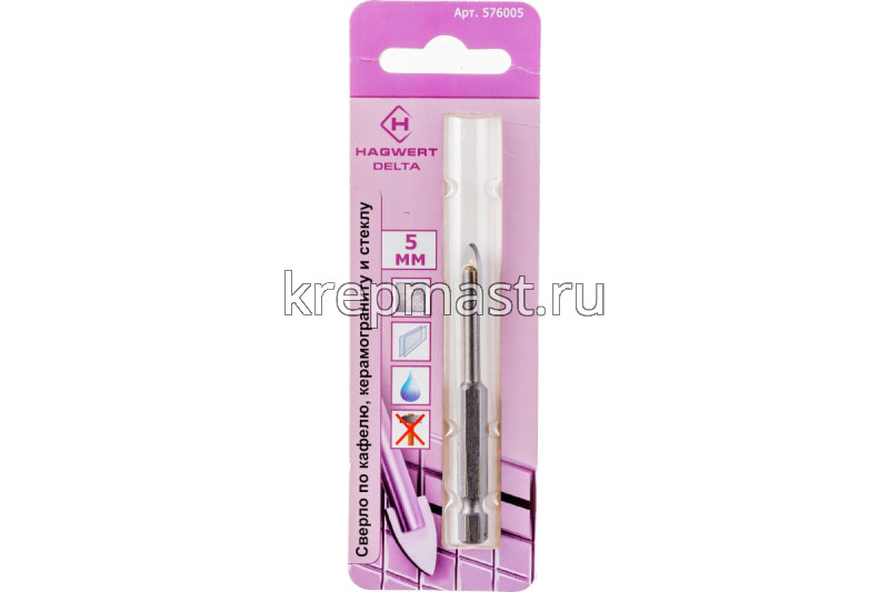 Сверло по стеклу 5мм