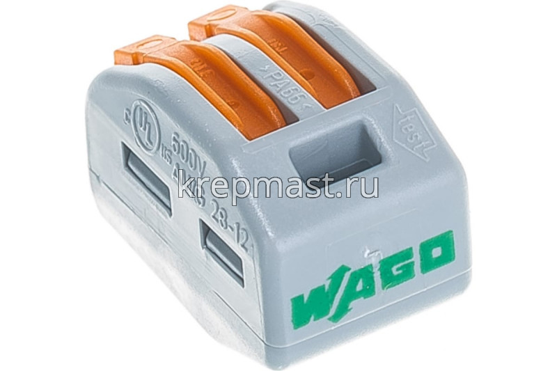 Клемма 2-х WAGO СК-412 оранжевые