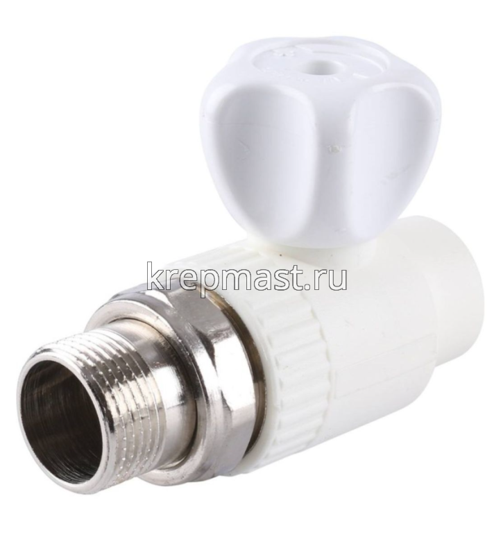 Кран шар D25-1/2 НР п/п прям. д/радиат.