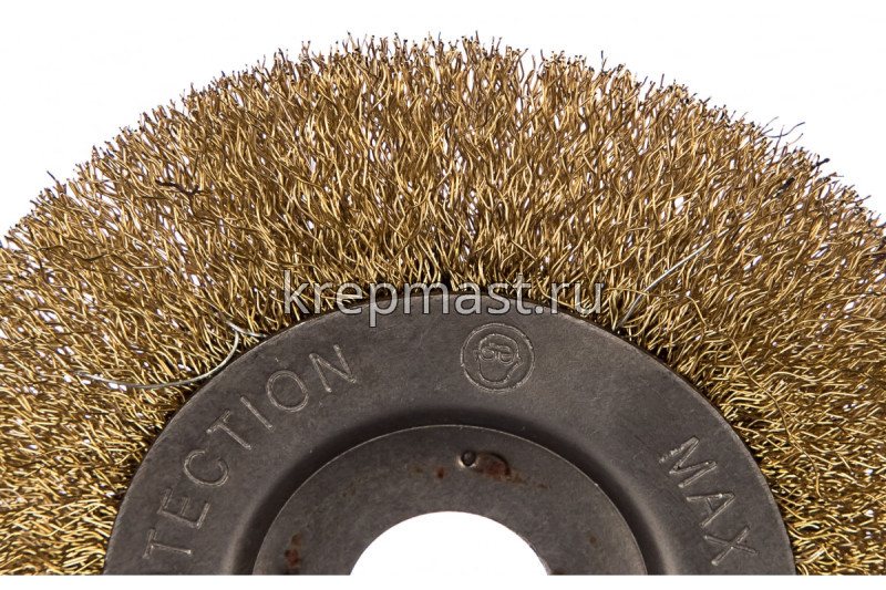 Корщетка- колесо 125мм для УШМ FIT / USP латунь прямая