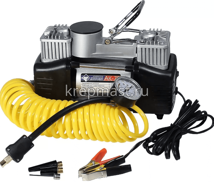 Компрессор TORNADO "MEGATRIX " FY-002В-В, 60л/мин., 2-х цилиндр. с крокодилами