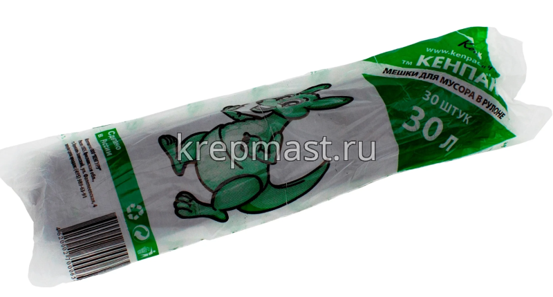 МЕШОК п/п 30л ПВД 12мкм (30шт/уп)