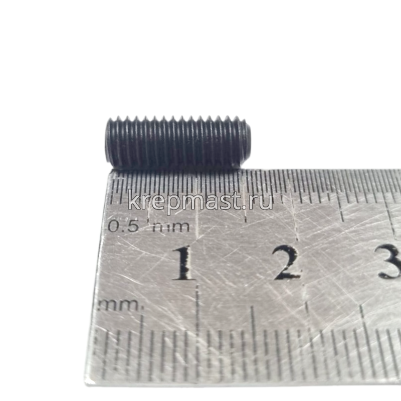 Винт уст. 6х16 12,9 DIN 913плоск.конц.вн/ш чёрн