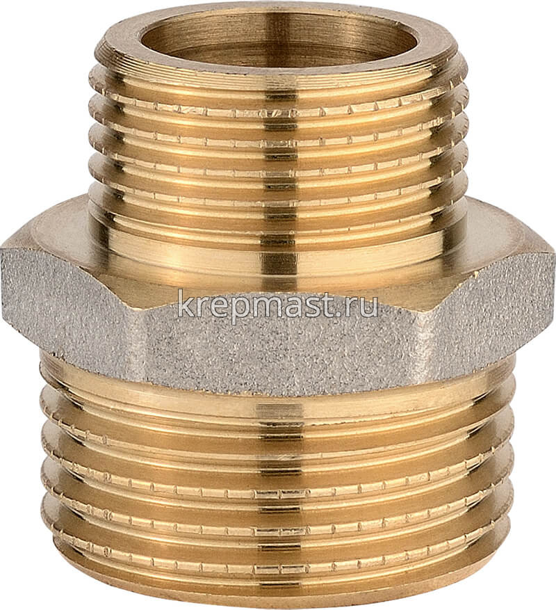 Ниппель - переходник 1/2 х 3/8 никель