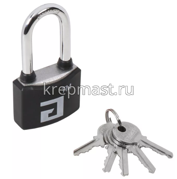 Замок навесной АЛЛЮР ВС1Ч-364ПД d.6мм ЧЕРНЫЙ дл.дужка