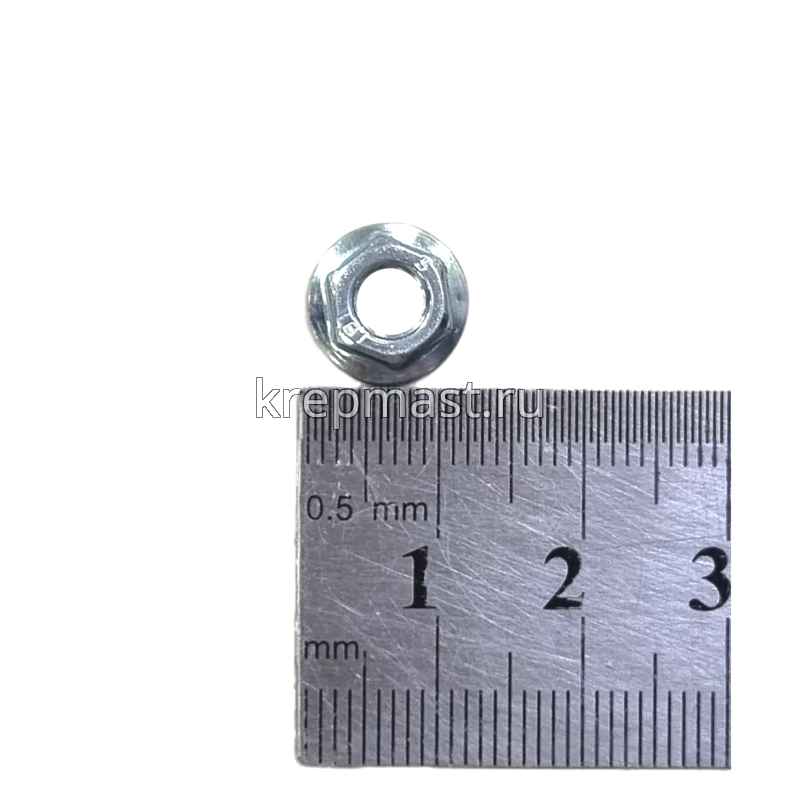 Гайка с фланцем М 5 DIN 6923