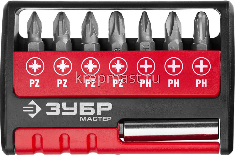 Набор ЗУБР бит MX-8