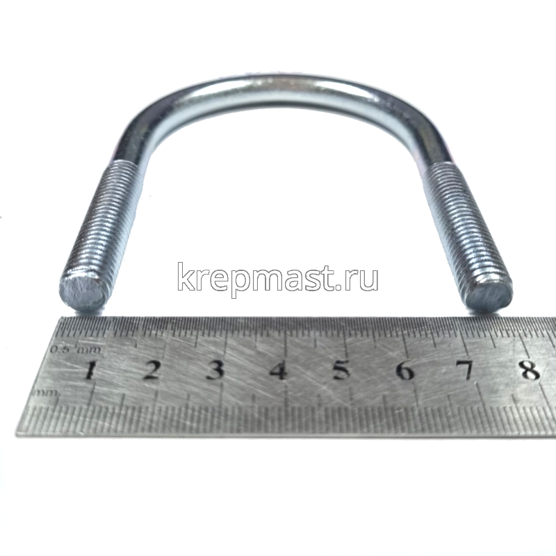 Болт оцинков.U-образный UBZ d= 78мм М10 без гайки