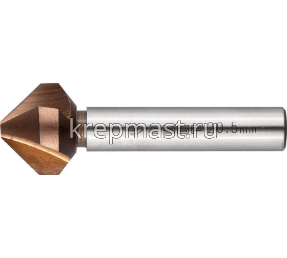 Зенкер ЗУБР конус, цилиндр.хвост.10мм(д.20,5х63мм)