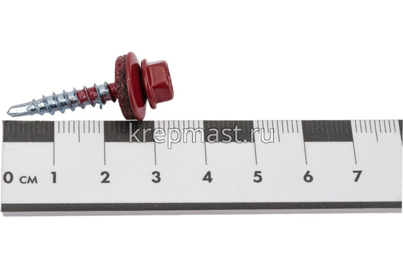 Саморез д/кровли краш. 4,8х29 RAL 3011/RR29