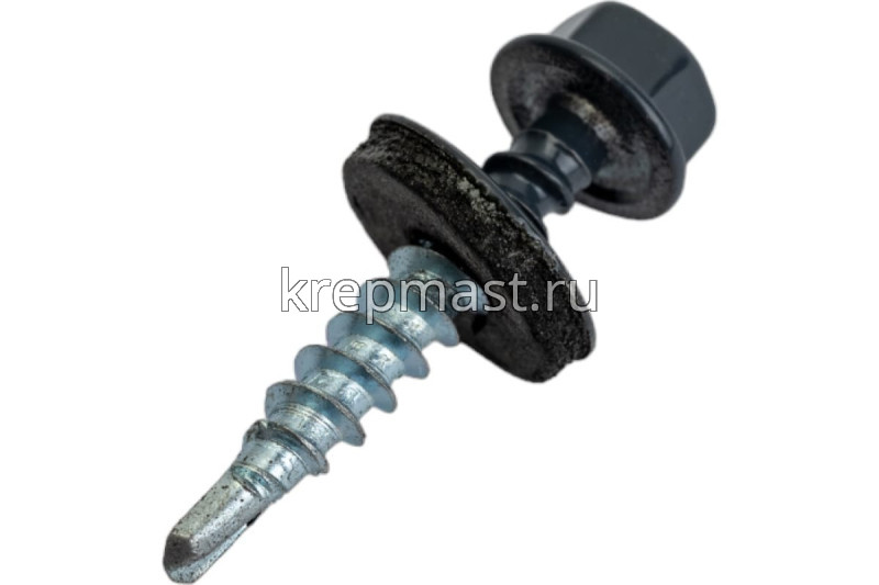 Саморез д/кровли краш. 4,8х29 RAL 7024