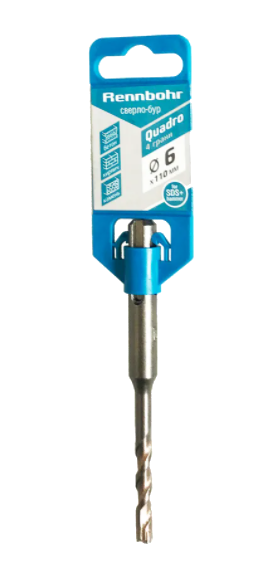 Бур SDS+ TRIO / QUADRO Rennbohr" 6,0х110мм
