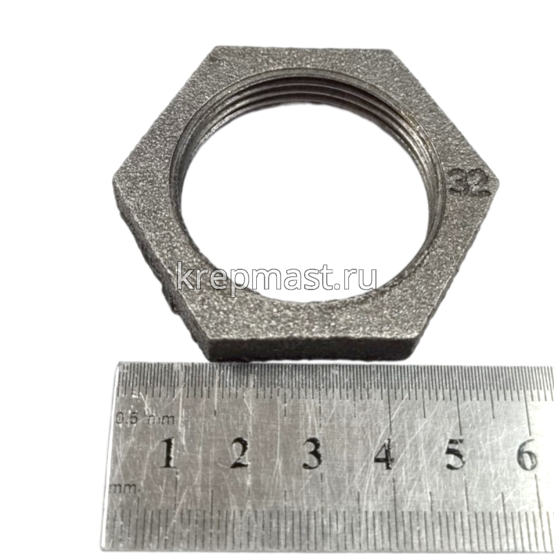 Контргайка чугун. ДУ-32 ГОСТ 8961-75