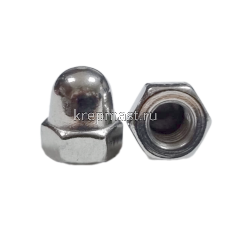 Гайка колпачковая DIN 1587 м 4 нерж. А2