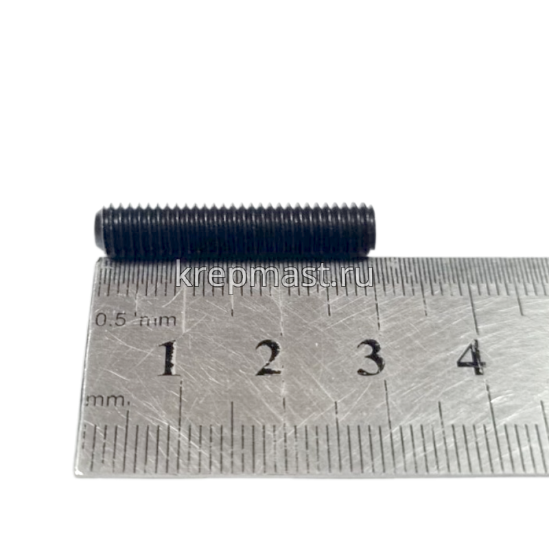 Винт уст. 6х30 12,9 DIN 913плоск.конц.вн/ш чёрн