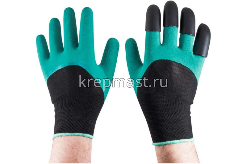 Перчатки садовые с когтями