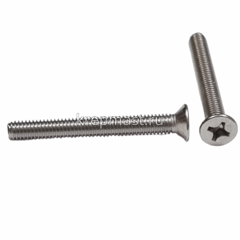 Винт 6,0х 50 потай DIN 965 нерж. А2
