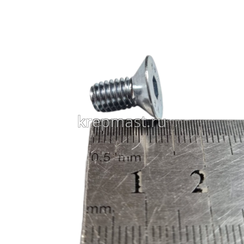 Винт с внут. шестиг. потай голов. 6х12 кл.пр.8,8 DIN 7991