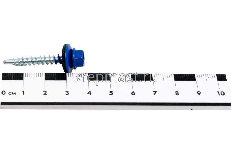 Саморез д/кровли краш. 4,8х35(38) RAL 5002