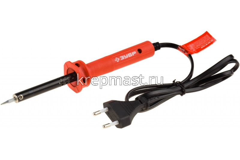 Паяльник 40 Вт ЗУБР с пласт.рукояткой конус