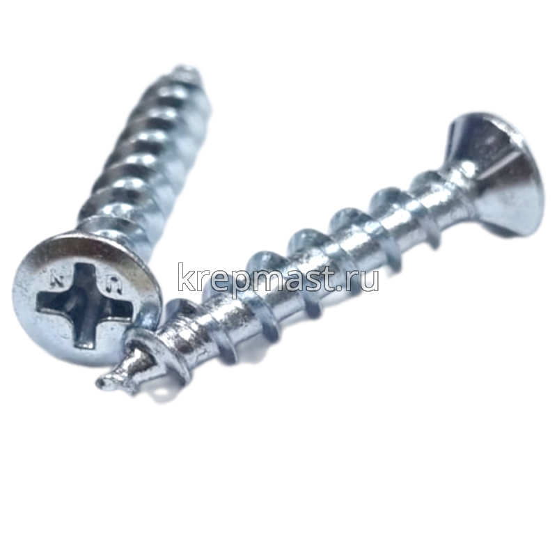 Саморез оконный острый белый цинк 4,0х40