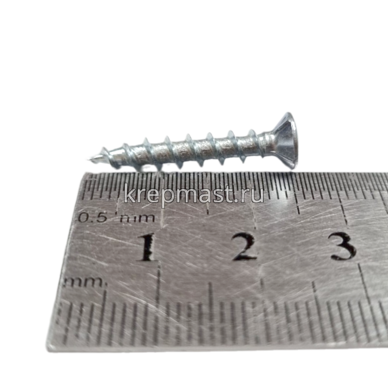 Саморез оконный острый белый цинк 4,0х40