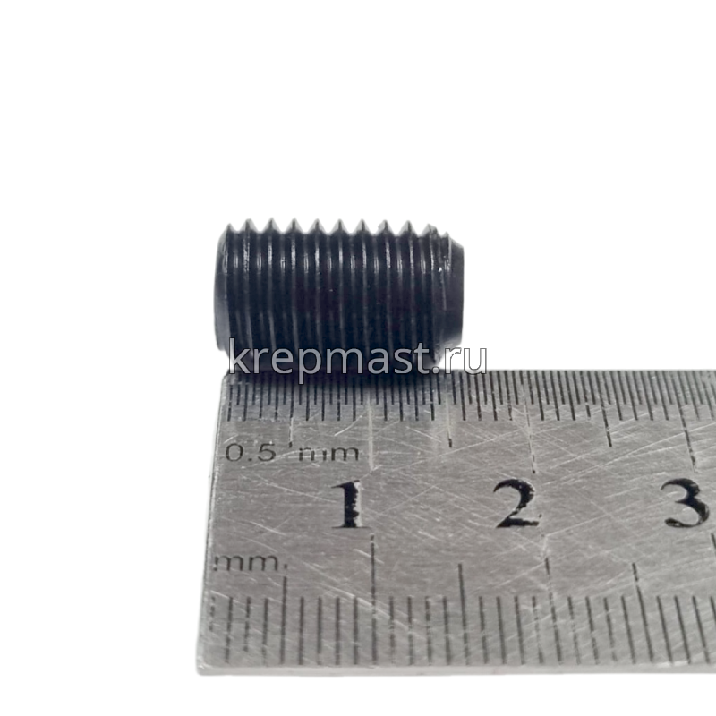 Винт уст. 10х16 12,9 DIN 913плоск.конц.вн/ш чёрн