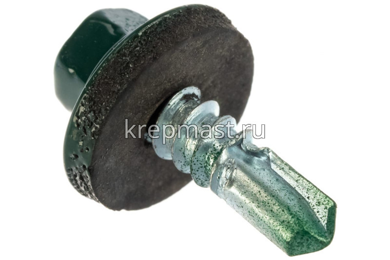 Саморез д/кровли краш. 5,5х19 RAL 6005