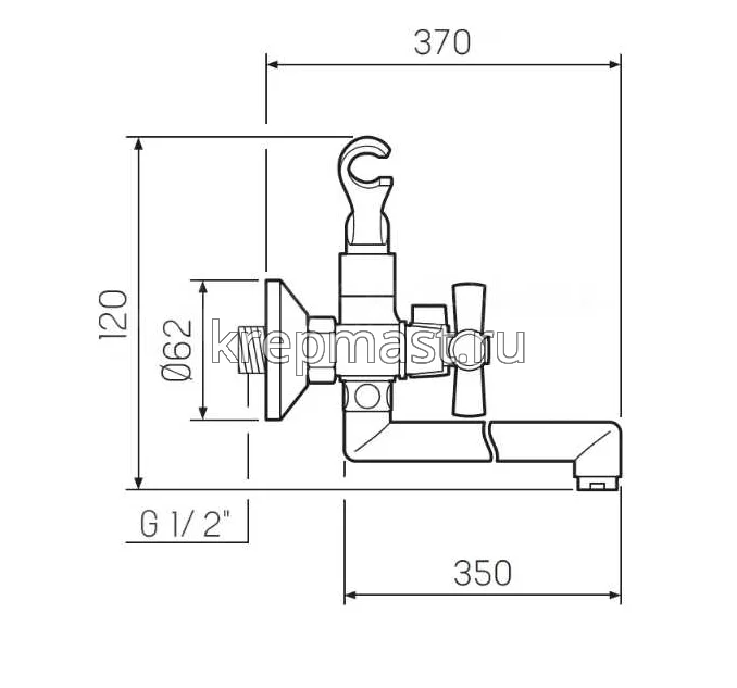 Смеситель д/ванны SL 138-140Р