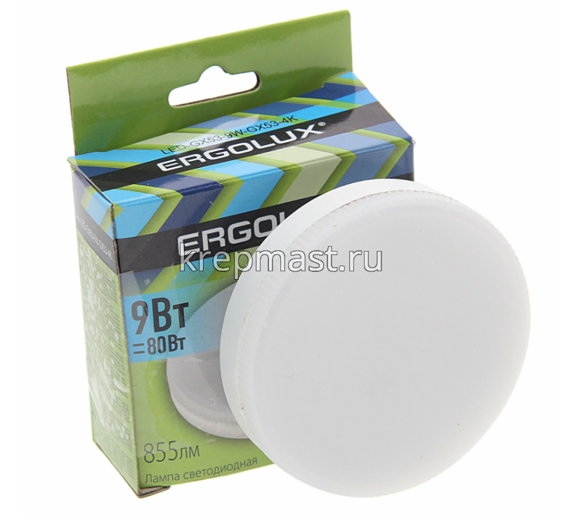 Лампа GX53 9W 6000K