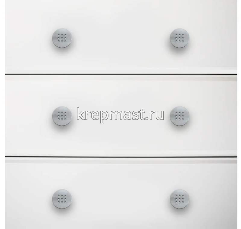 Ручка кнопка A507 СР хром StahlBuro