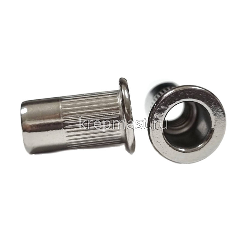 Гайка-заклепка М 6 х 16 цилиндр. борт нерж. А2