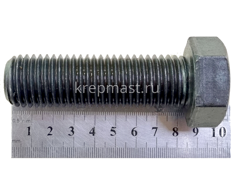 Болт 24х 80 кл.пр.10,9 черный п/р DIN 933