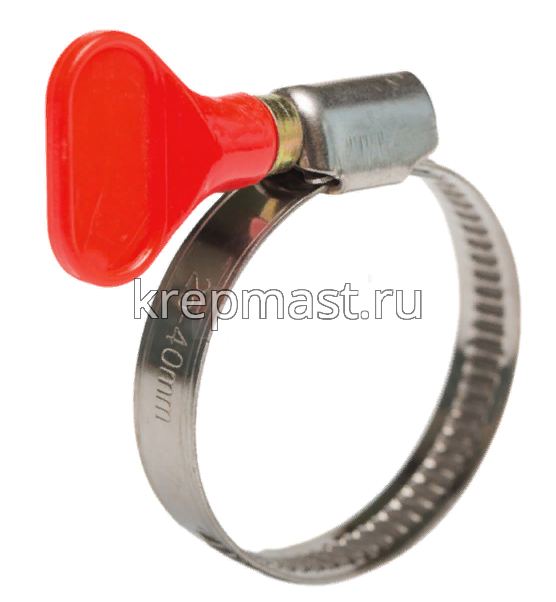 Хомут ленточный с ключом USP 25-40мм (ширина 9мм)