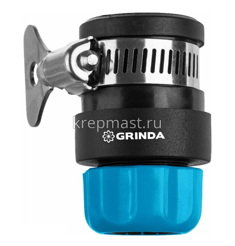 Соединитель GRINDA из ударопроч. пластмассы с хомутом 1/2" (16-21мм)