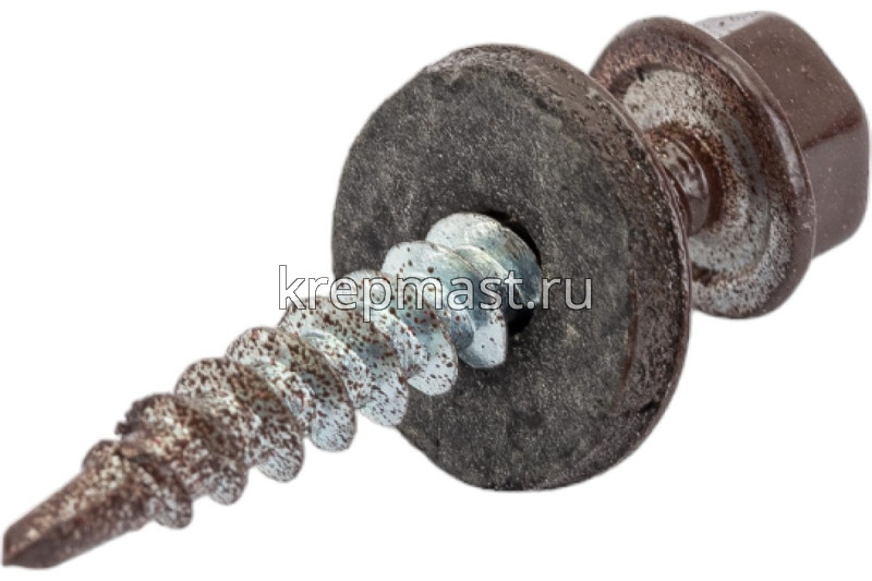 Саморез д/кровли краш. 4,8х29 RAL 8017/RR32