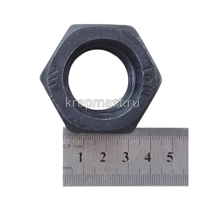 Гайка 6-гр. М 30 DIN 934 (3,5) кл.пр.10.0 черн.